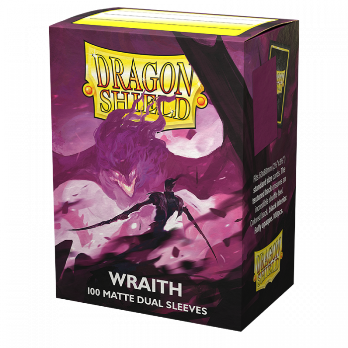Dragon Shield Standard Card Sleeves - Box 100 - Standard Size Dual Matte Wraith