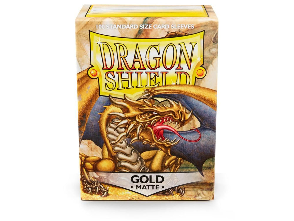 Dragon Shield Standard Card Sleeves - Box 100 - Gold MATTE