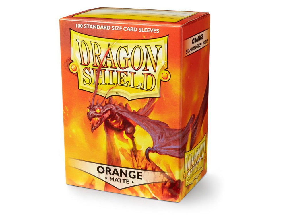 Dragon Shield Standard Card Sleeves - Box 100 - Orange MATTE