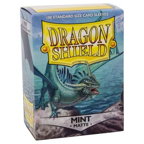 Dragon Shield Standard Card Sleeves - Box 100 - Mint MATTE