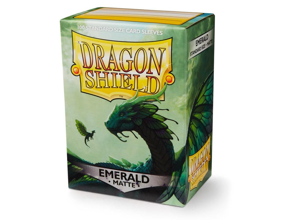 Dragon Shield Standard Card Sleeves - Box 100 - Emerald MATTE
