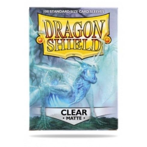 Dragon Shield Standard Card Sleeves - Box 100 - Clear MATTE