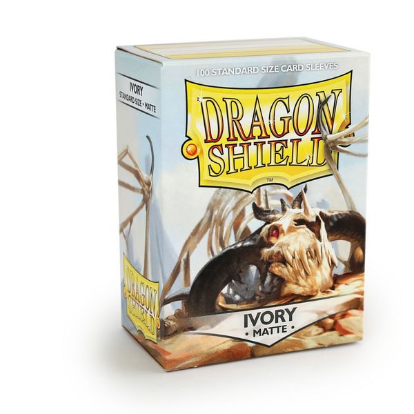 Dragon Shield Standard Card Sleeves - Box 100 - Ivory MATTE