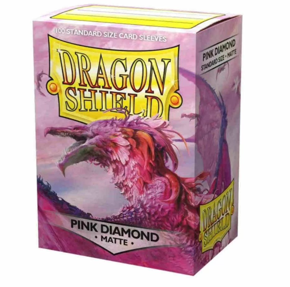 Dragon Shield Standard Card Sleeves - Box 100 - Pink Diamond MATTE