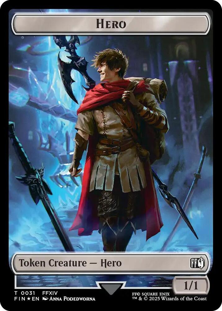 Hero (0031) // Wizard (0035) Double-Sided Token (Surge Foil)