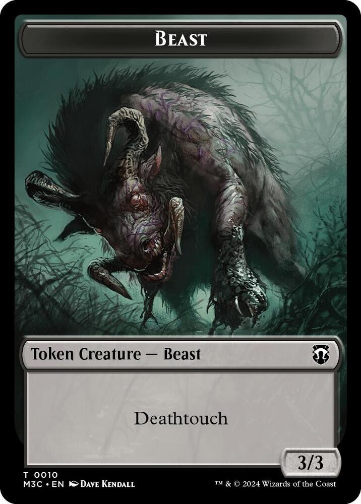 Beast (0010) (Ripple Foil) // Shapeshifter (0008) Double-Sided Token