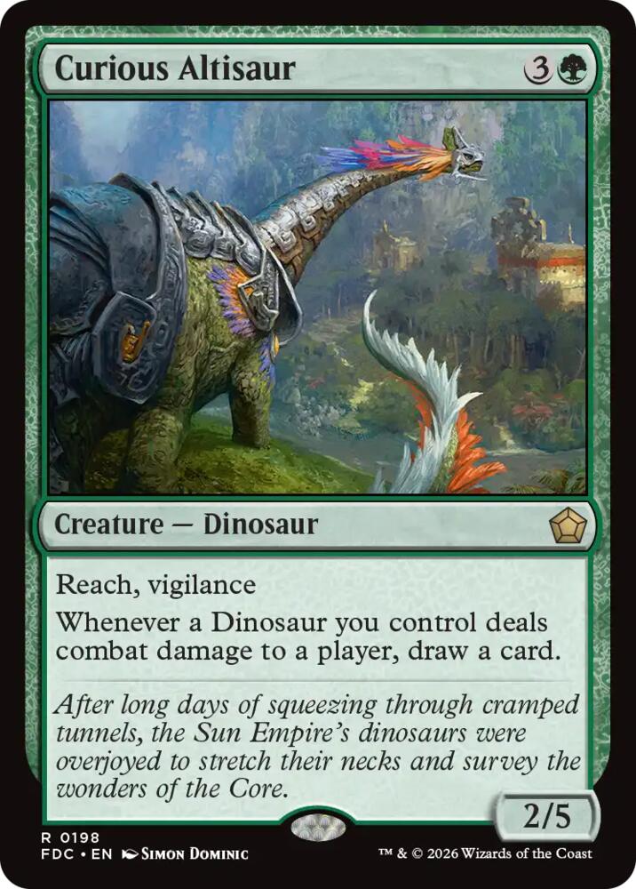 Curious Altisaur [Commander: Foundations]