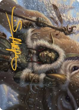 Owlbear Shepherd Art Card (Gold-Stamped Signature)