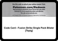 Code Card - Fusion Strike Single Pack Blister [Tepig]