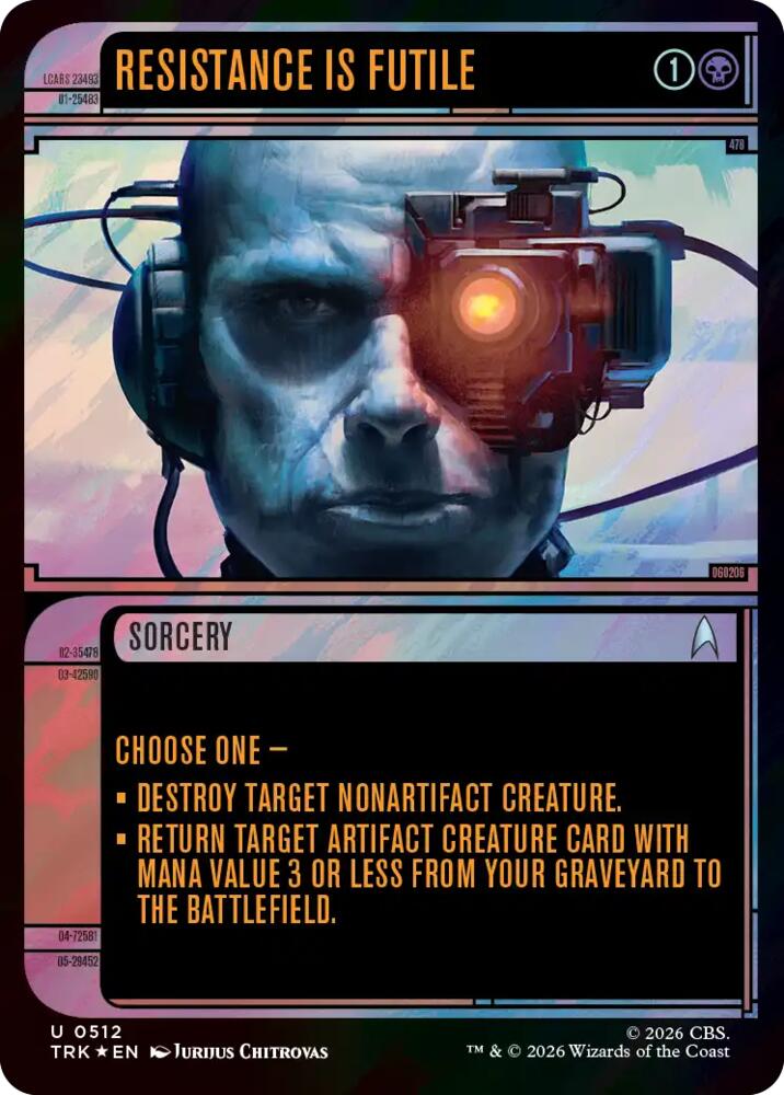 Resistance Is Futile (Showcase) (Surge Foil) [Star Trek]