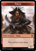 Pirate // Human Soldier Double-Sided Token