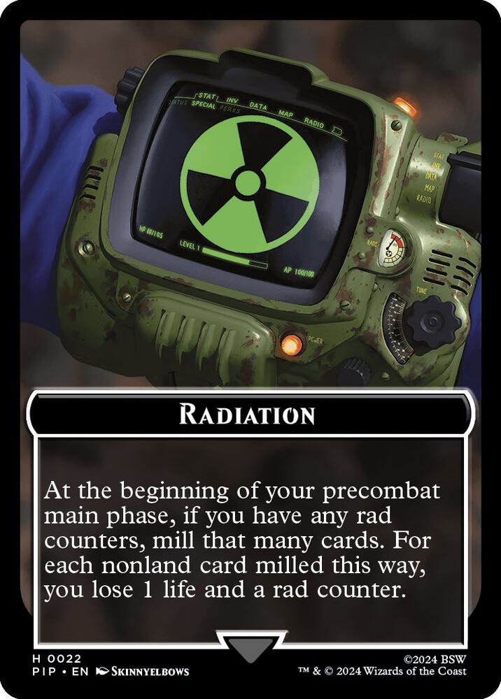 Radiation // Warrior Double-Sided Token