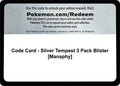 Code Card - Silver Tempest 3 Pack Blister [Manaphy]