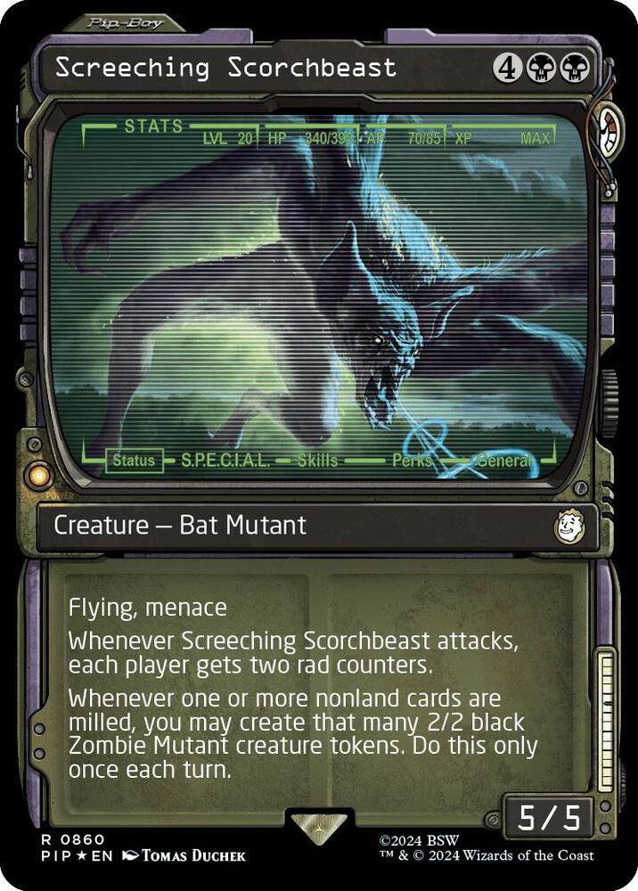 Screeching Scorchbeast (Showcase) (Surge Foil)