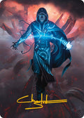 Jace, the Perfected Mind Art Card (15/81) (Gold-Stamped Signature)
