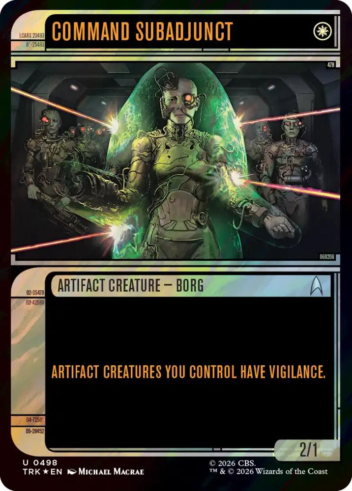 Command Subadjunct (Showcase) (Surge Foil) [Star Trek]
