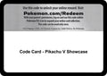 Code Card - Pikachu V Showcase