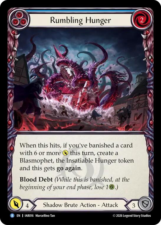 Rumbling Hunger (Blue) [Usurp the Shadow Throne]