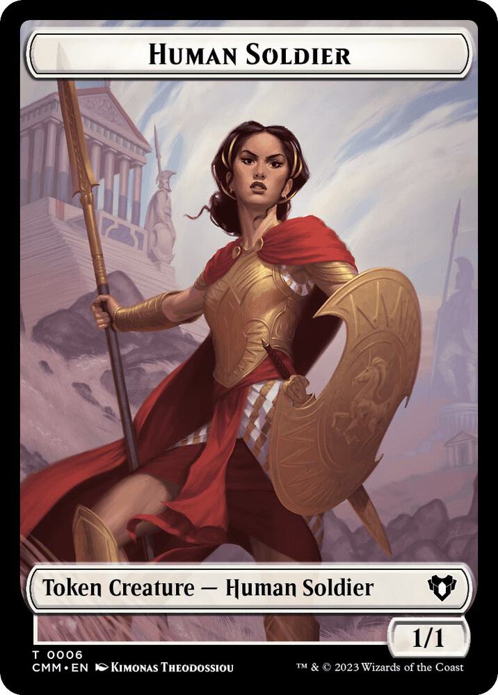 Human Soldier // Elemental (0037) Double-Sided Token [Commander Masters]