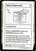 Stack of Paperwork (No PW Symbol)