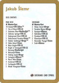 1997 Jakub Slemr Decklist Card