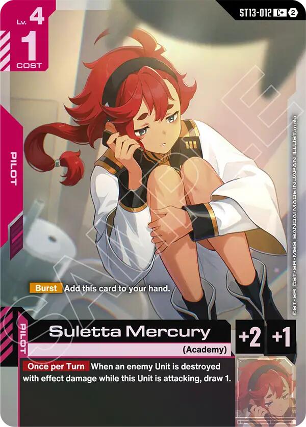 Suletta Mercury (C+) - ST13-012 [Starter Deck 13: Silent Barrage]