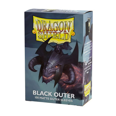 Dragon Shield Standard Card Sleeves - Outer Sleeves - Matte Black
