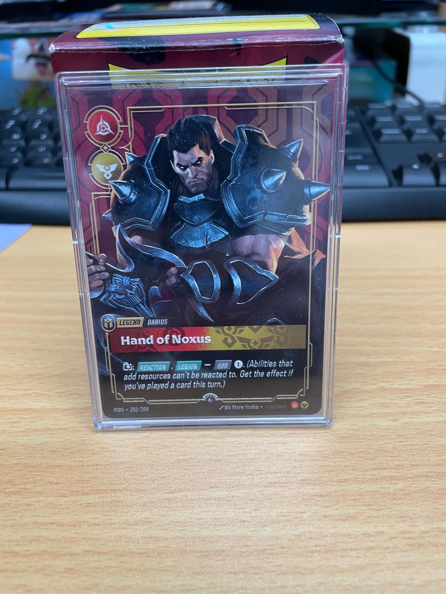 Darius - Hand of Noxus (253/298) - Metal Prize Wall Card