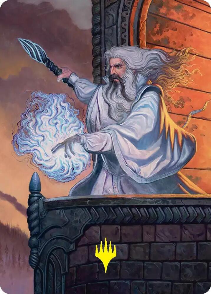 Saruman of Many Colors Art Card (Gold-Stamped)