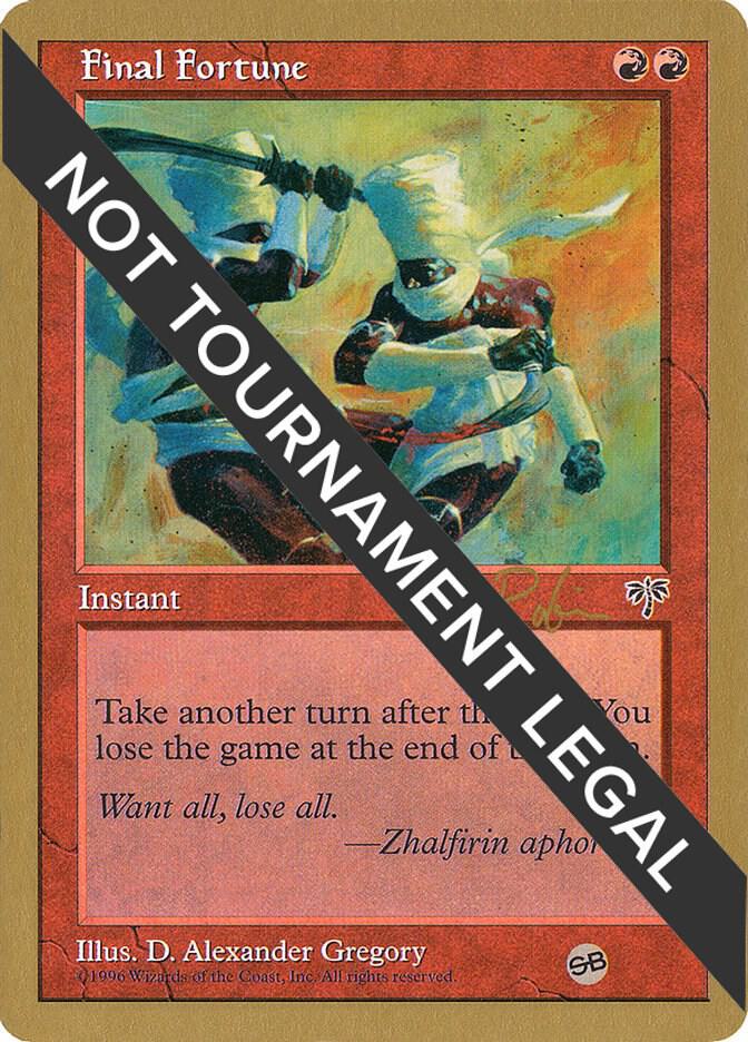 Final Fortune - 1998 Ben Rubin (MIR) (SB)