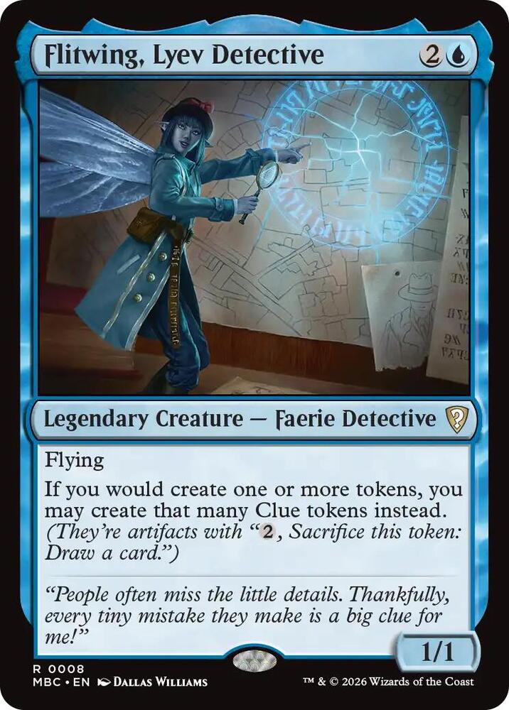 Flitwing, Lyev Detective [Mystery Booster Commander Edition]
