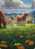 Troop of Ponies Art Card (Gold-Stamped Signature)