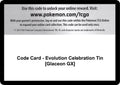 Code Card - Evolution Celebration Tin [Glaceon GX]