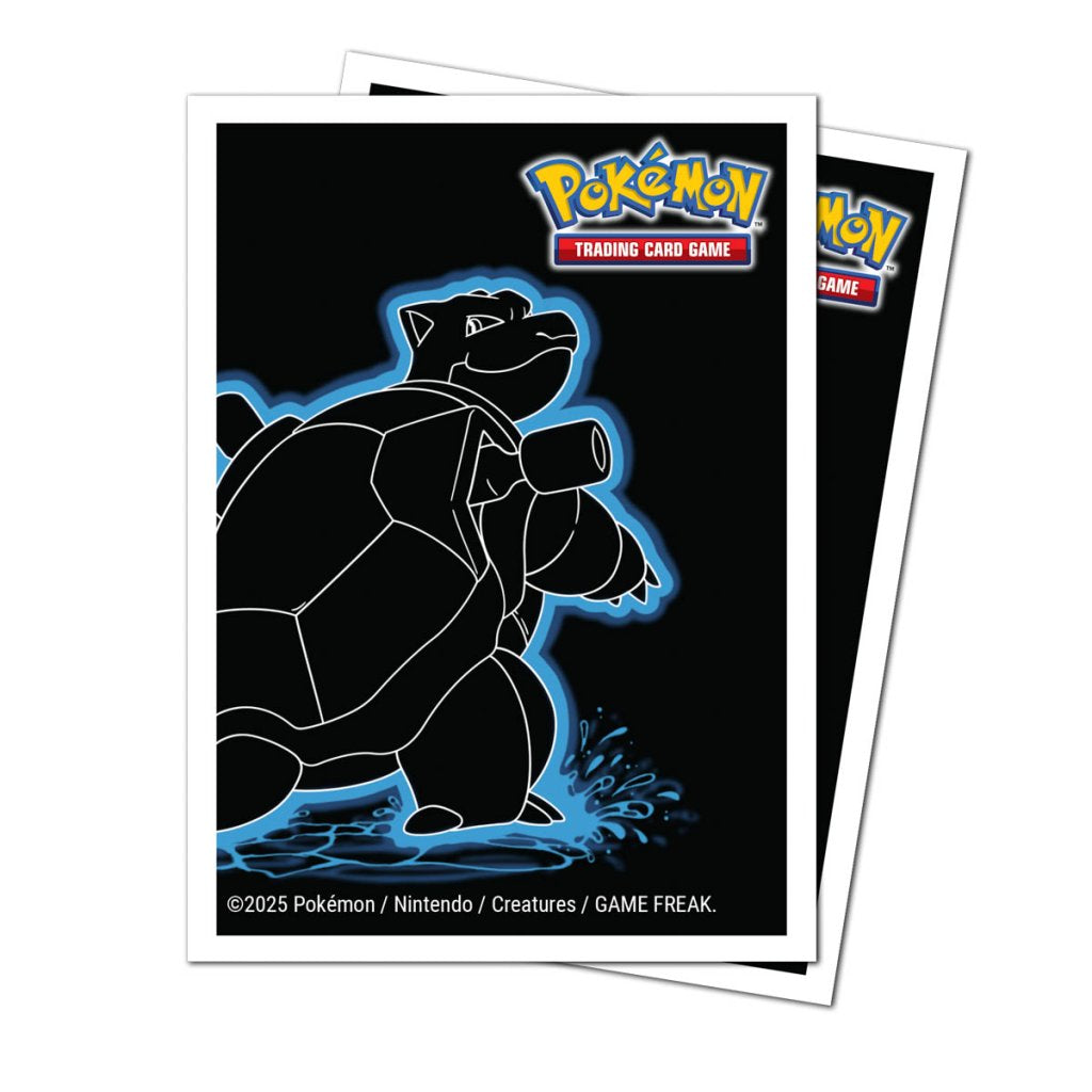 Pokemon Neon Kanto 105ct APEX  Deck Protector Sleeves Blastoise