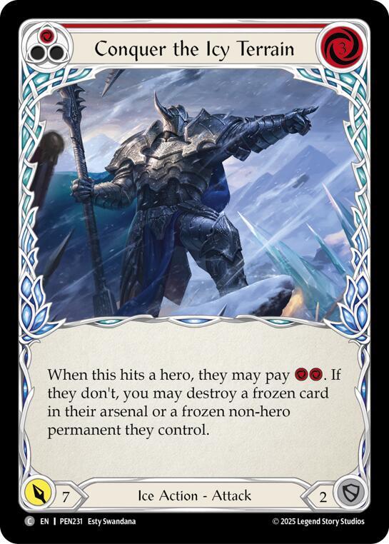 Conquer The Icy Terrain (Red)