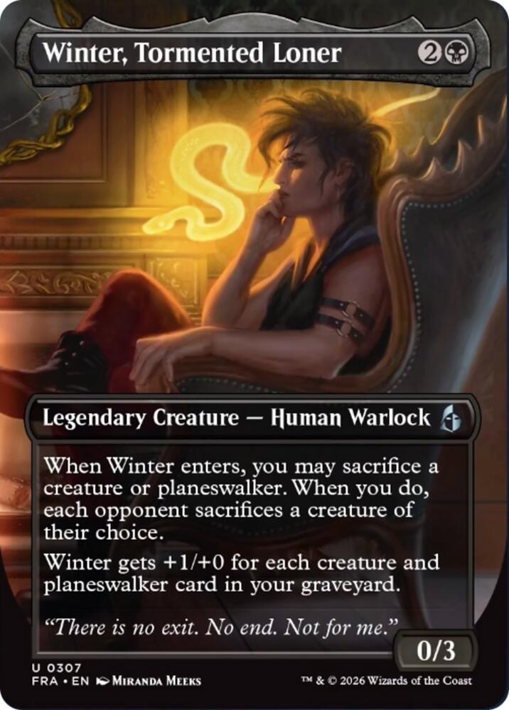 Winter, Tormented Loner (Borderless)