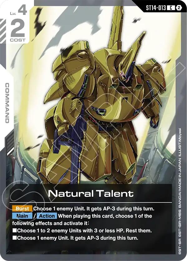 Natural Talent - ST14-013 [Starter Deck 14: Heavy Dominion]
