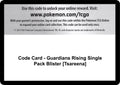 Code Card - Guardians Rising Single Pack Blister [Tsareena]