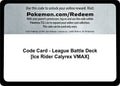 Code Card - League Battle Deck [Ice Rider Calyrex VMAX]