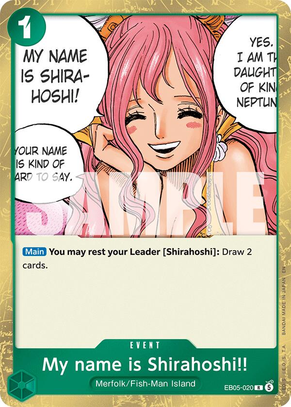 My name is Shirahoshi!! - EB05-020 [Extra Booster: One Piece Heroine's Edition Vol. 2]