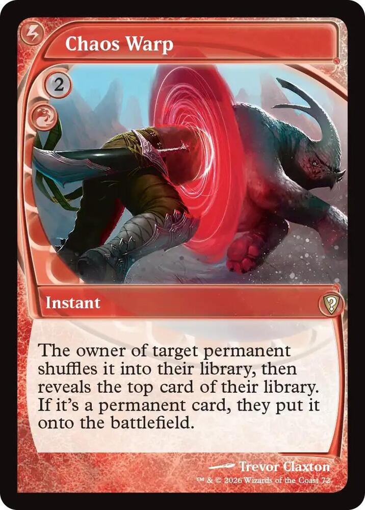 Chaos Warp (Future Sight) [Mystery Booster: Commander Edition]