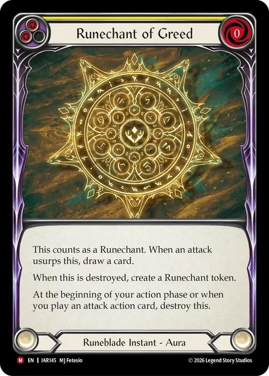 Runechant of Greed [Usurp the Shadow Throne]