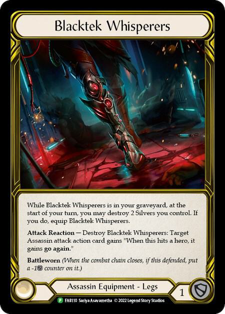 Blacktek Whisperers (Golden) - FAB110 [Flesh and Blood: Promo Cards]
