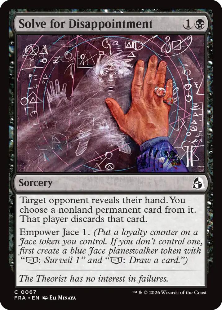 Solve for Disappointment
