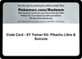 Code Card - XY Trainer Kit: Pikachu Libre & Suicune
