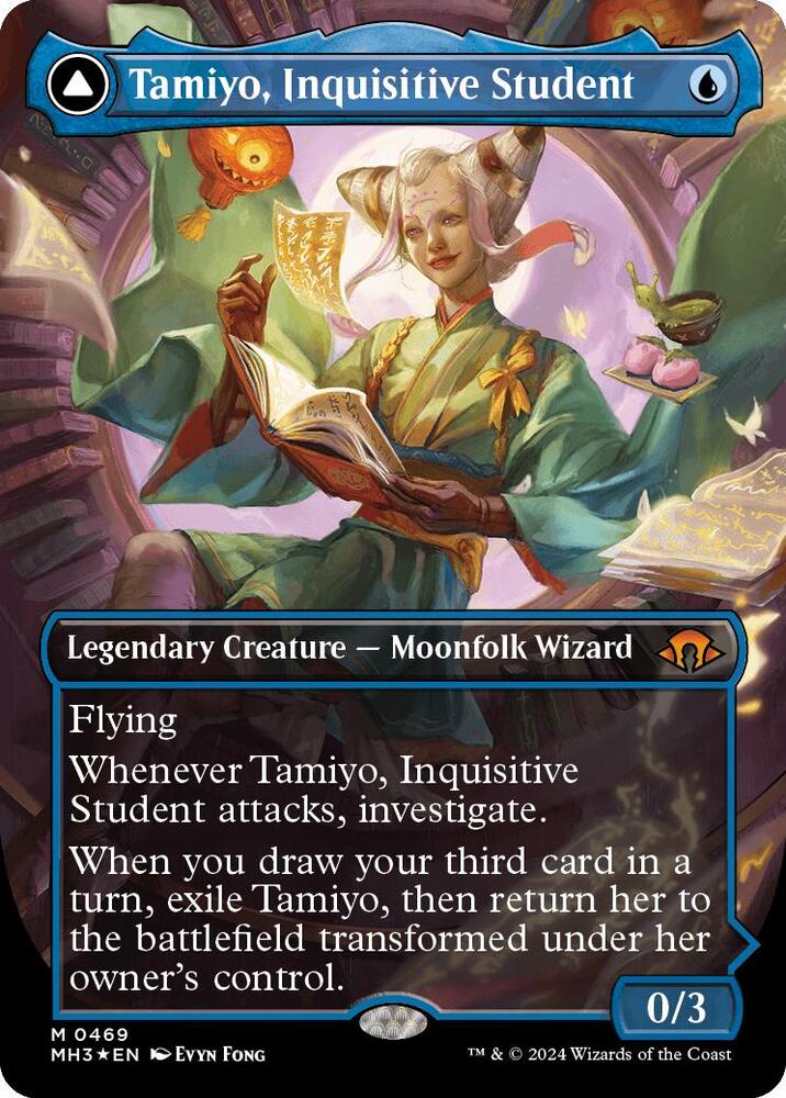 Tamiyo, Inquisitive Student (Borderless) (Textured Foil)