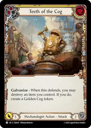 Teeth of the Cog (Yellow)
