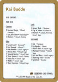 1999 Kai Budde Decklist Card