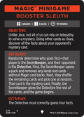 Magic Minigame: Booster Sleuth