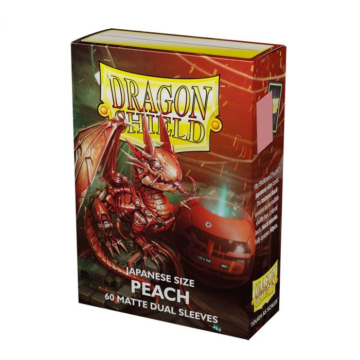 Dragon Shield Japanese Card Sleeves - Box 60 - Dual Matte Peach Piip